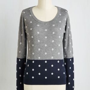Polka dot sweater